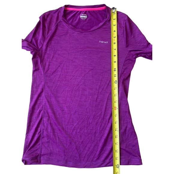 Hind Womens Layering Top Small Purple Long Sleeve Athletic Running Athleisure - Picture 5 of 6